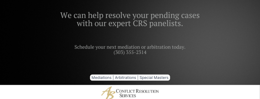 Conflict Resolution Services can help resolve your pending cases